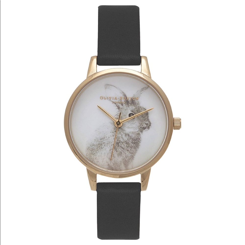Olivia Burton Woodland Bunny Faux Leather Watch